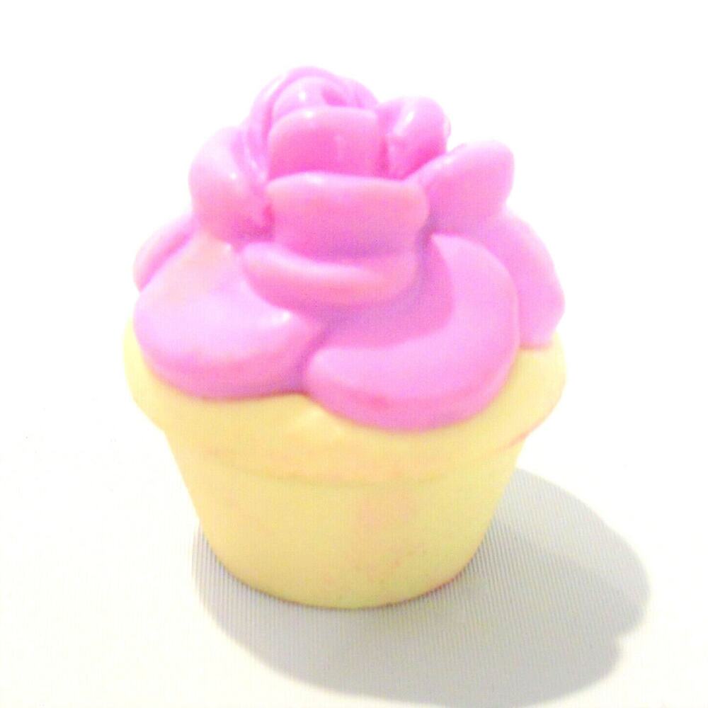 American Girl Doll Cupcake Pink Flower Baking Accessory Birthday Treat Play Food